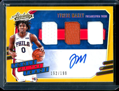 2020/21 Panini Absolute Tyrese Maxey Rookie Auto RPA /199 76ers - Trading Card Market