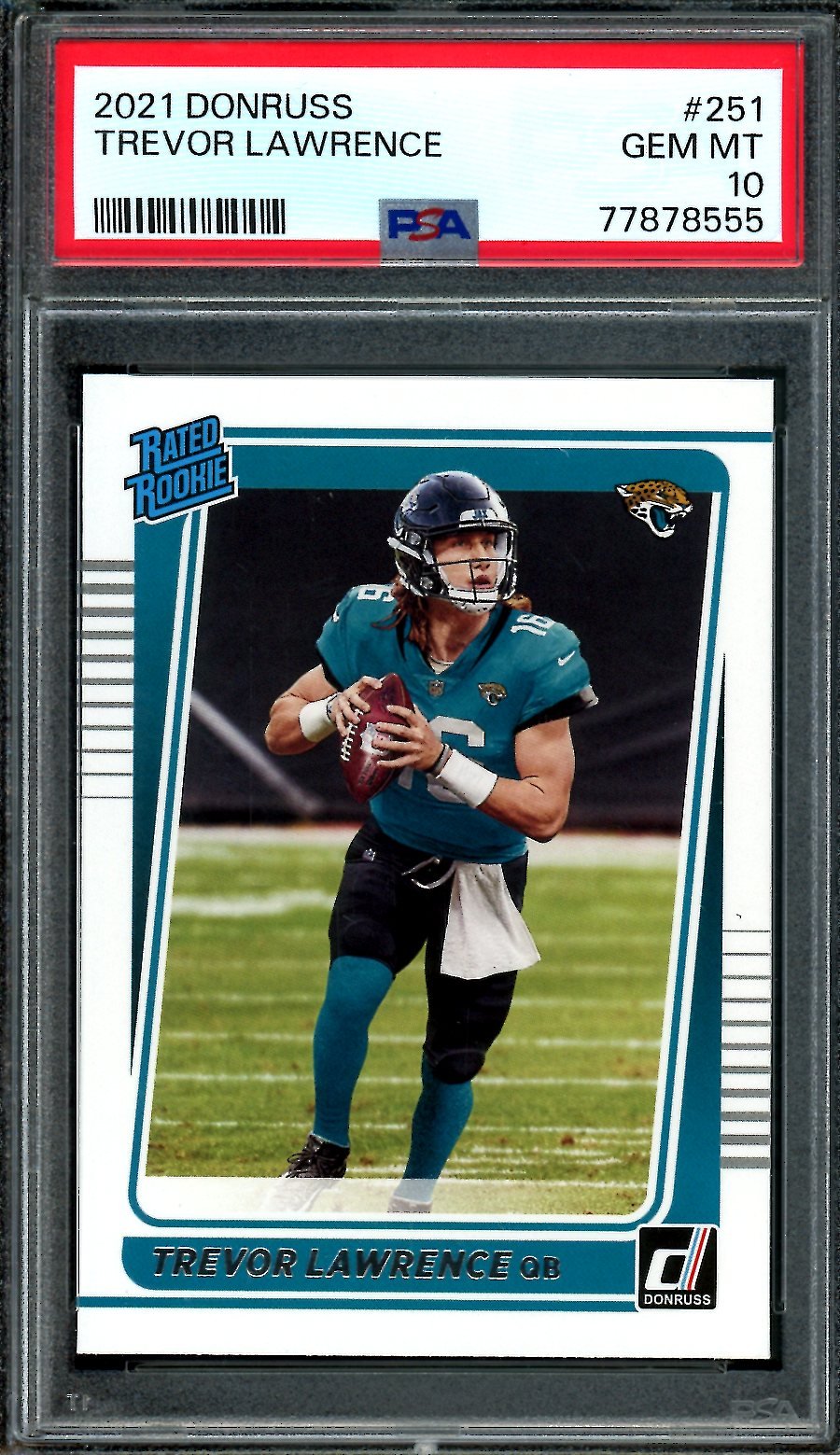 2021 Panini Donruss Trevor Lawrence Rookie PSA 10 Jaguars - Trading Card Market