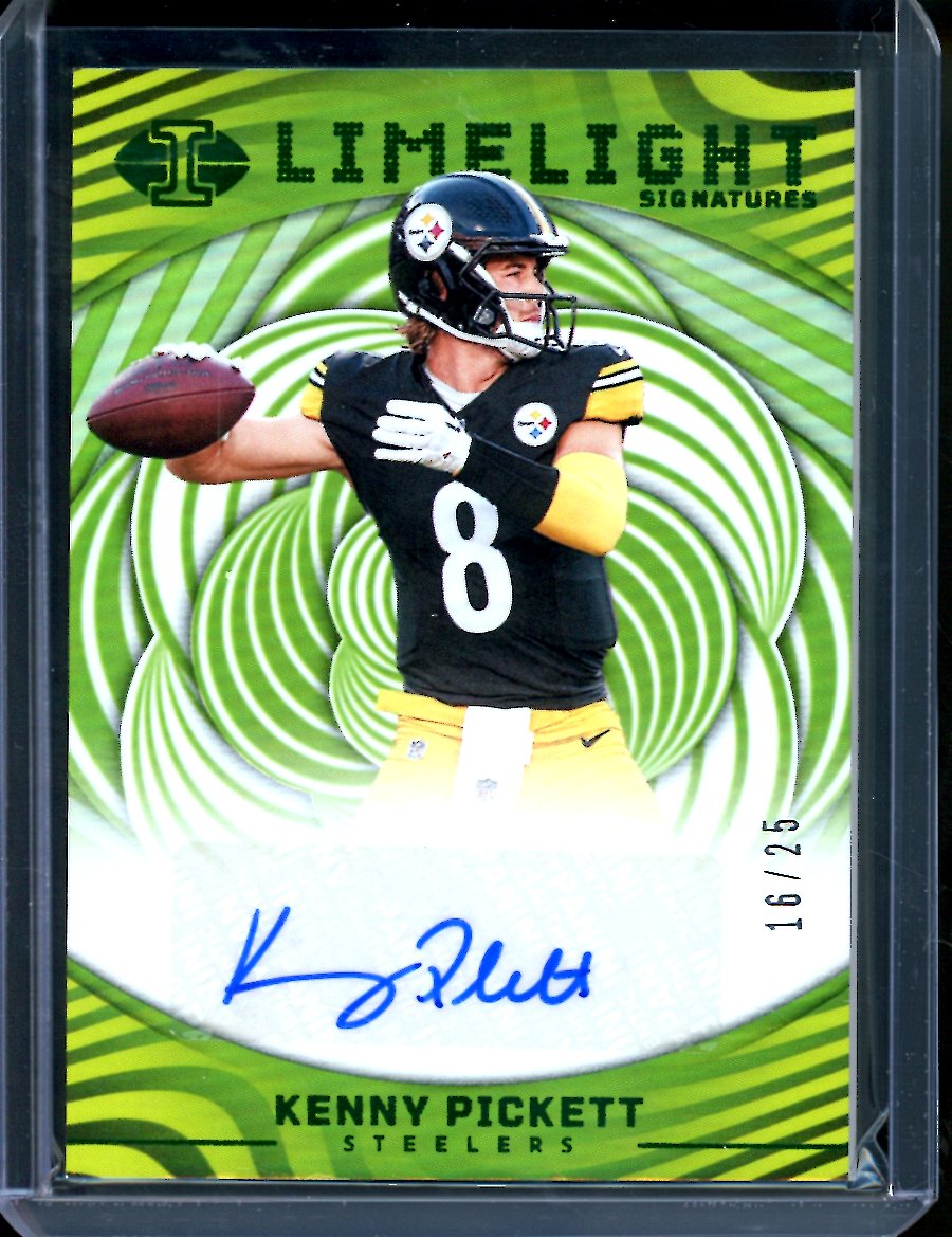 2023 Panini Illusions Kenny Pickett Limelight Auto /25 Steelers 