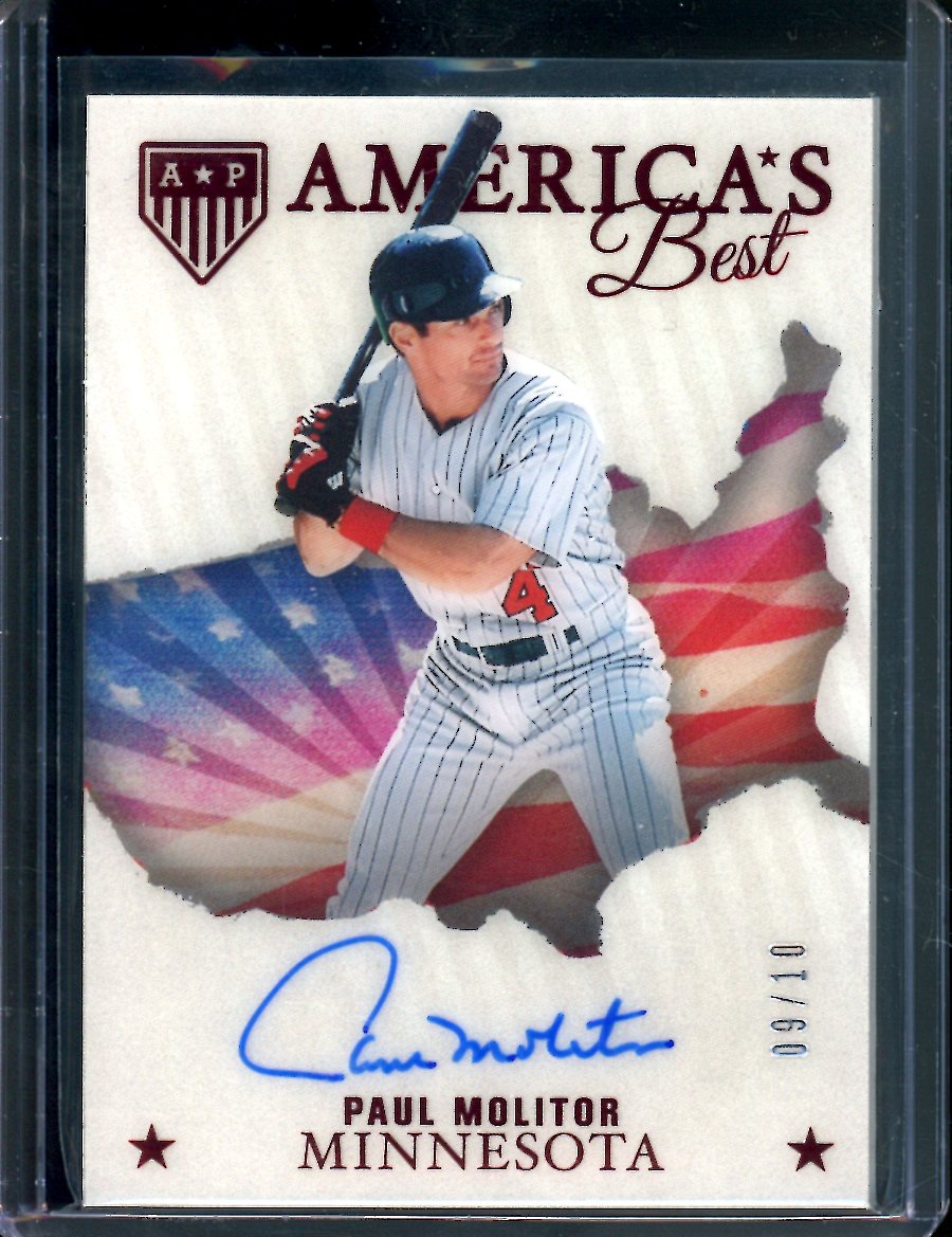 2023 Panini Chronicles Paul Molitor America's Best Auto /10 Twins ...