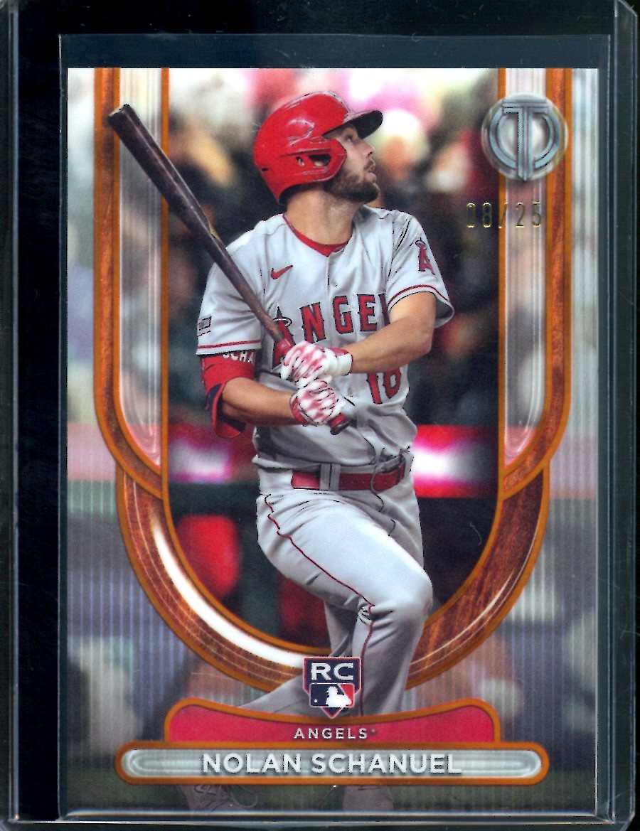 2024 Topps Tribute Nolan Schanuel Rookie Orange /25 Angels