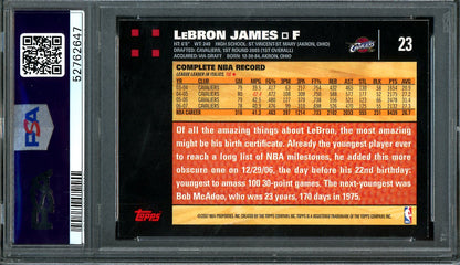 2007 Topps Topps LeBron James #23 PSA 9 Cavaliers