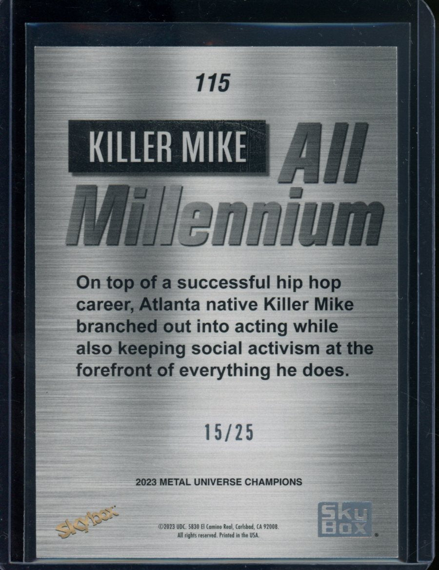 2023 Upper Deck Skybox Metal Universe Killer Mike All Millenium Bronze /25