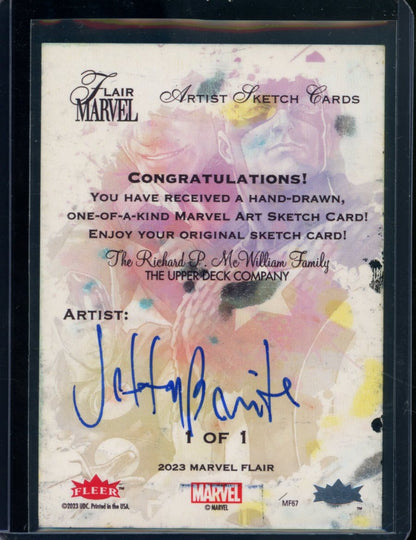 2023 Upper Deck Marvel Flair Wolverine 1/1 Sketch Card Jeffery Benitez