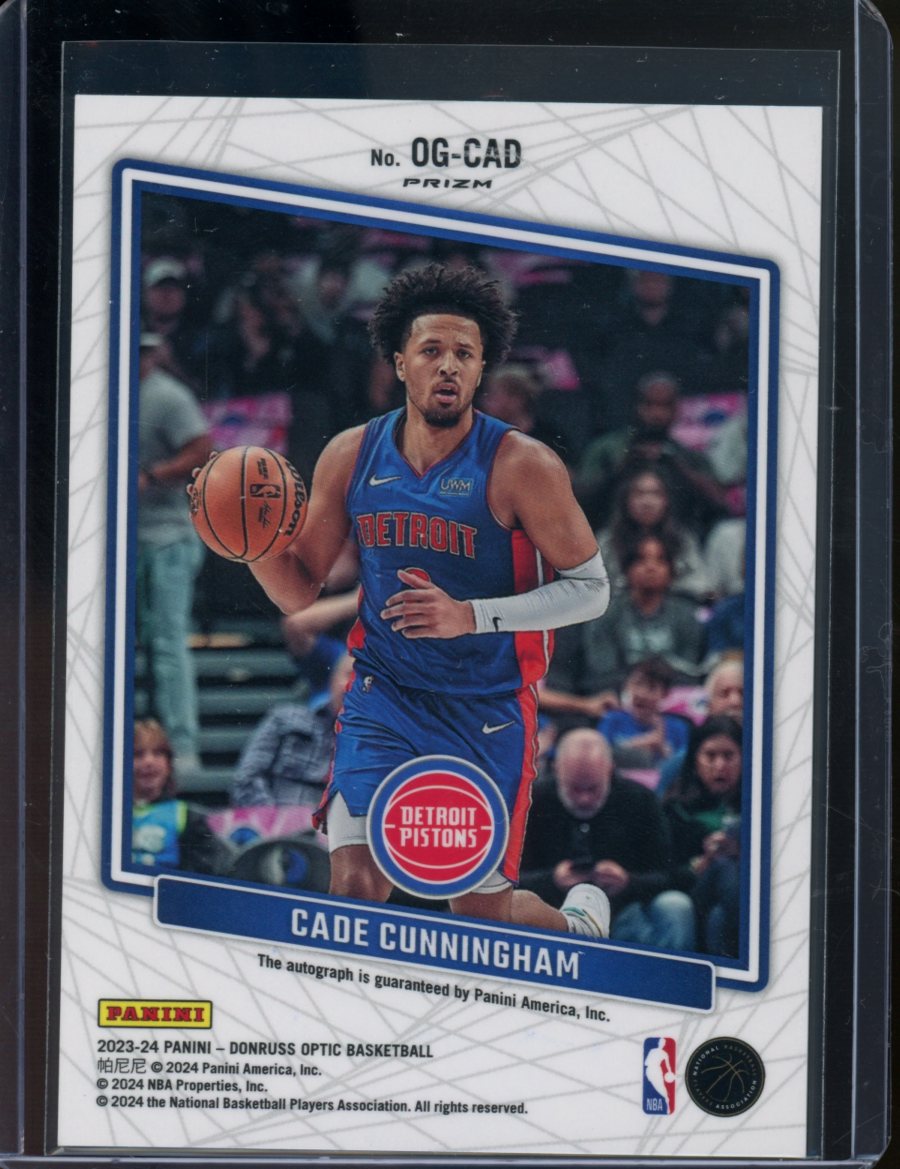 2023/24 Panini Donruss Optic Cade Cunningham Opti-Graphs Silver 
