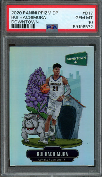 2020 Panini Prizm Draft Picks Rui Hachimura Downtown SSP PSA 10 Gonzag –  Trading Card Market