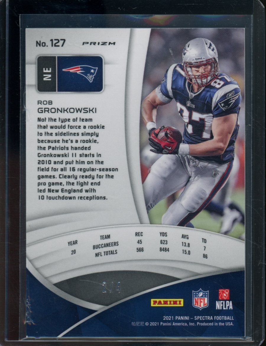 2018 PANINI XR ROB GRONKOWSKI RARE SP sale NU