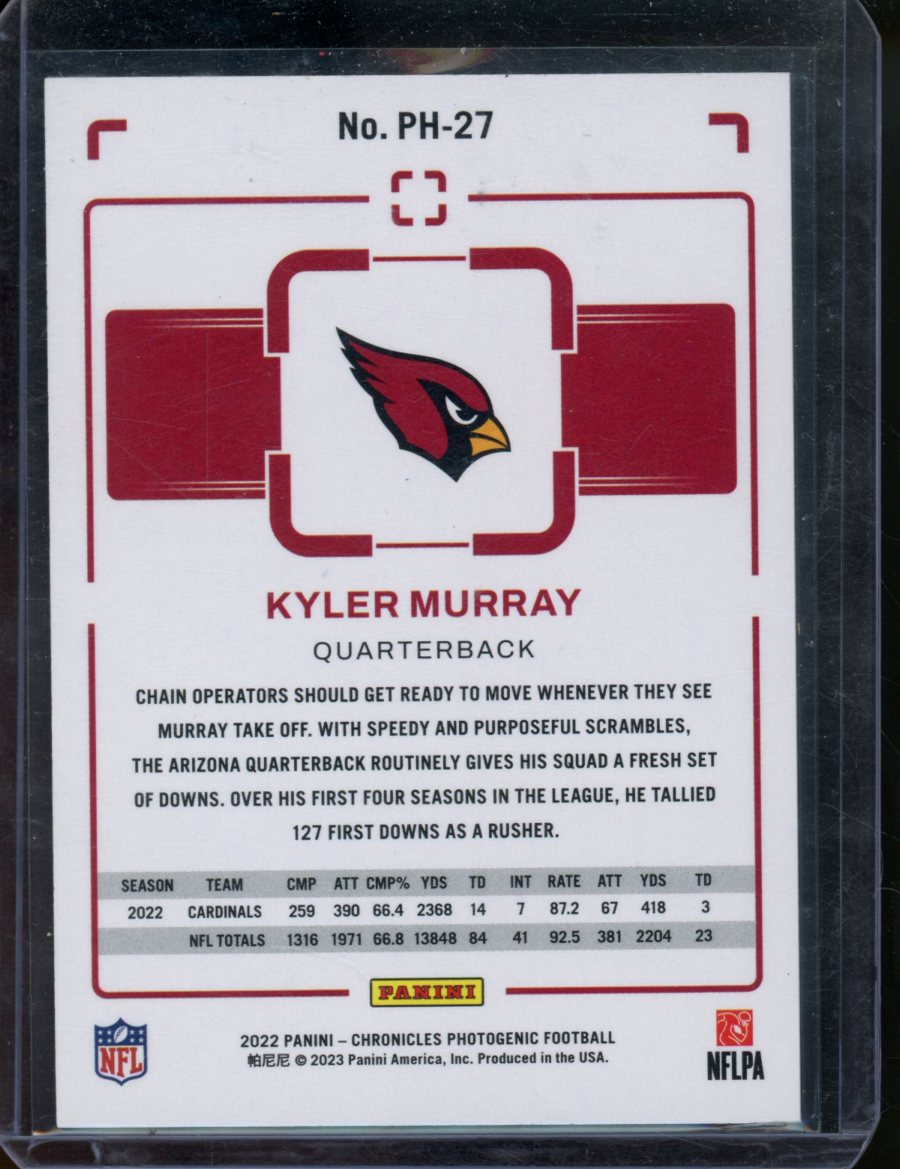 2022 Panini Flawless Collegiate Kyler Murray outlet /25 Diamond Gem Cardinals SSP #60