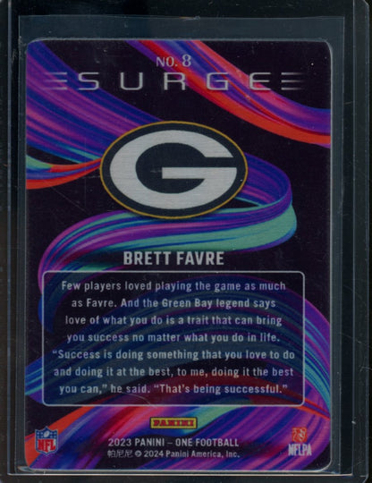 2023 Panini One Brett Favre Surge SSP Packers