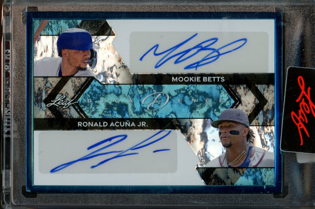 2024 Leaf Decadence Mookie Betts/Ronald Acuna Jr Dual Auto /10 ...