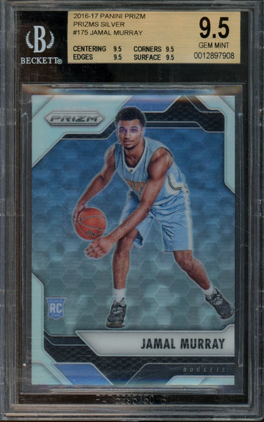 On sale Jamal Murray Gold Wave Prizm 2nd Year SGC 10