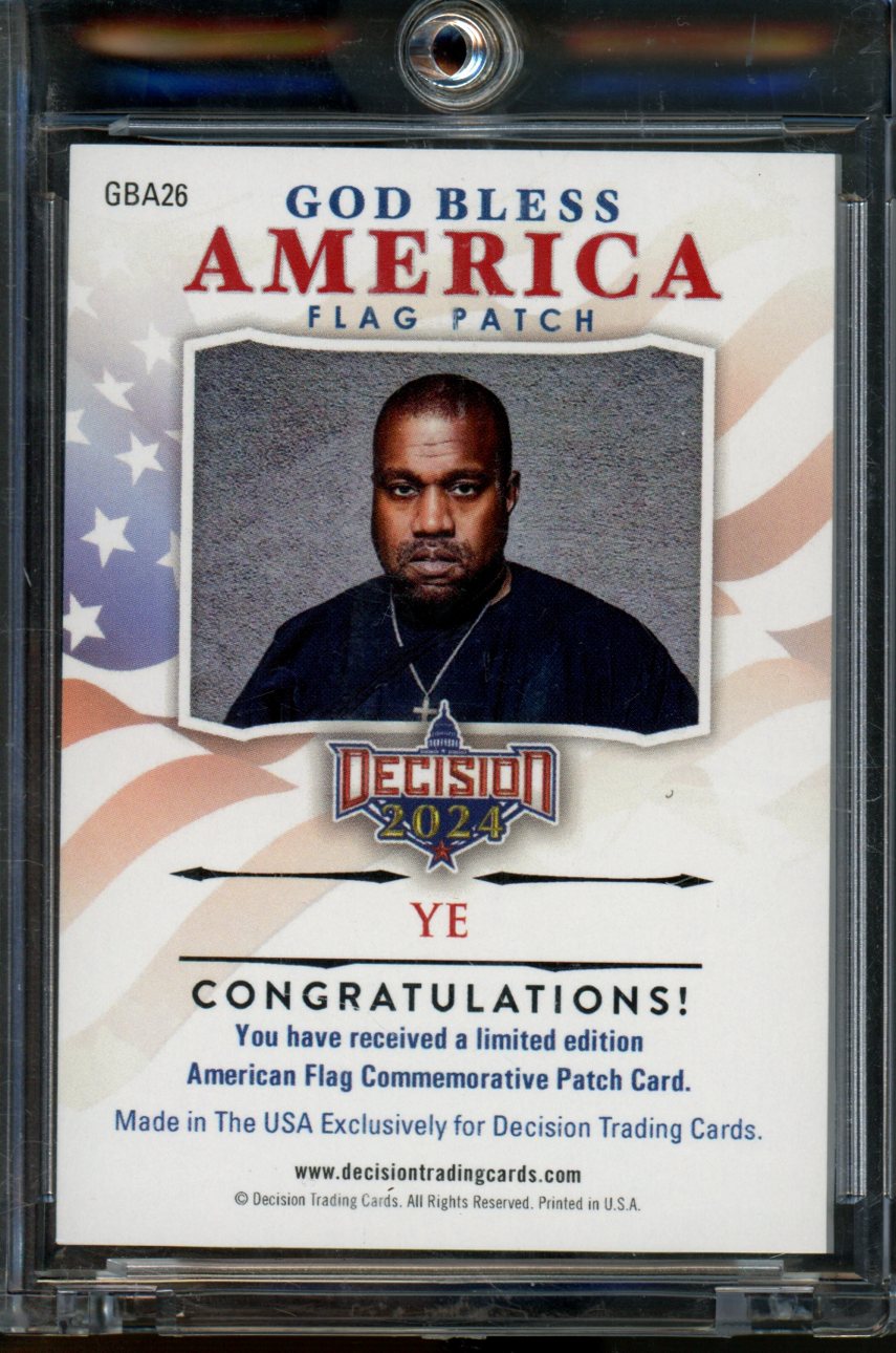 2024 Leaf Decision Kanye West American Flag Patch /2