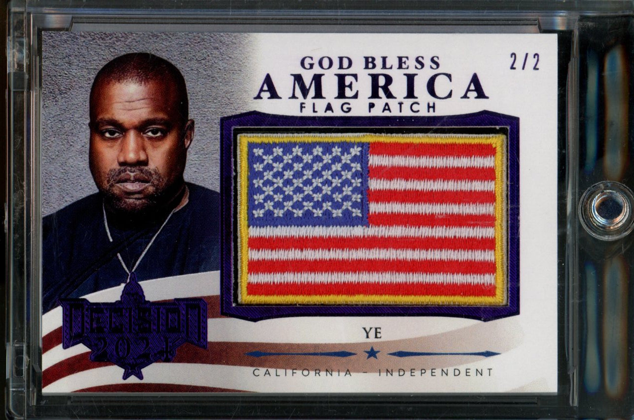 2024 Leaf Decision Kanye West American Flag Patch /2