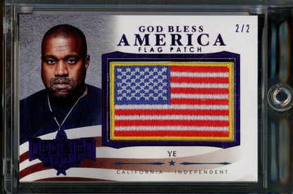 2024 Leaf Decision Kanye West American Flag Patch /2