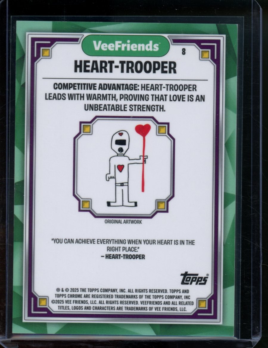 2025 Topps VeeFriends Chrome Heart - Trooper First Chrome Gold /50 - Trading Card Market