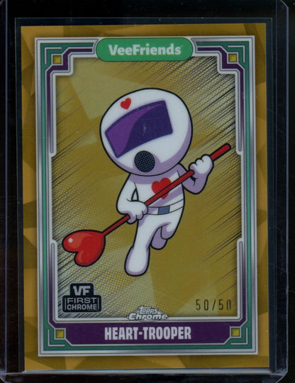 2025 Topps VeeFriends Chrome Heart - Trooper First Chrome Gold /50 - Trading Card Market