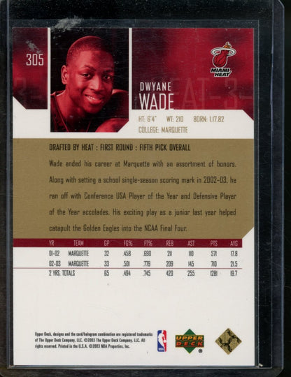 2003 Upper Deck Dwayne Wade Rookie Stars /100 Heat - Trading Card Market