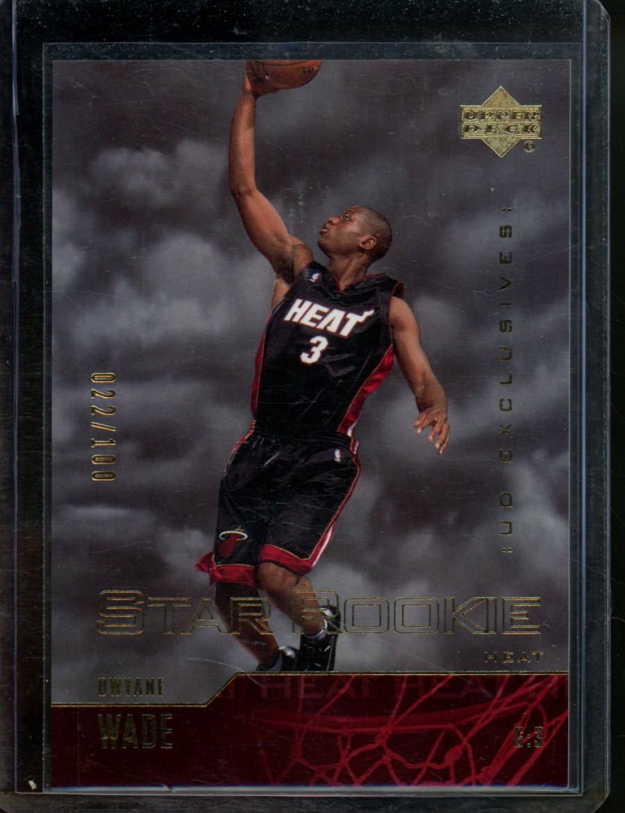 2003 Upper Deck Dwayne Wade Rookie Stars /100 Heat - Trading Card Market