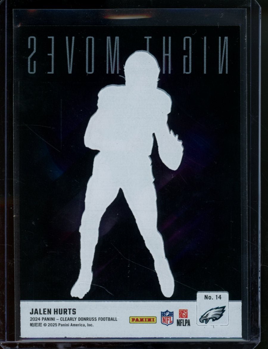 2024 Panini Donruss Clearly Jalen Hurts Night Moves SSP Eagles - Trading Card Market