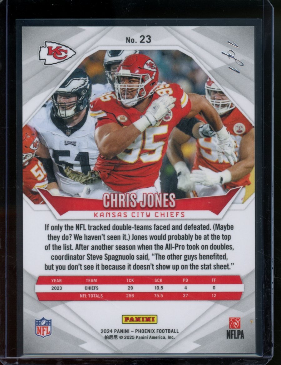 2024 Panini Phoenix Chris Jones Black Pandora 1/1 Chiefs - Trading Card Market