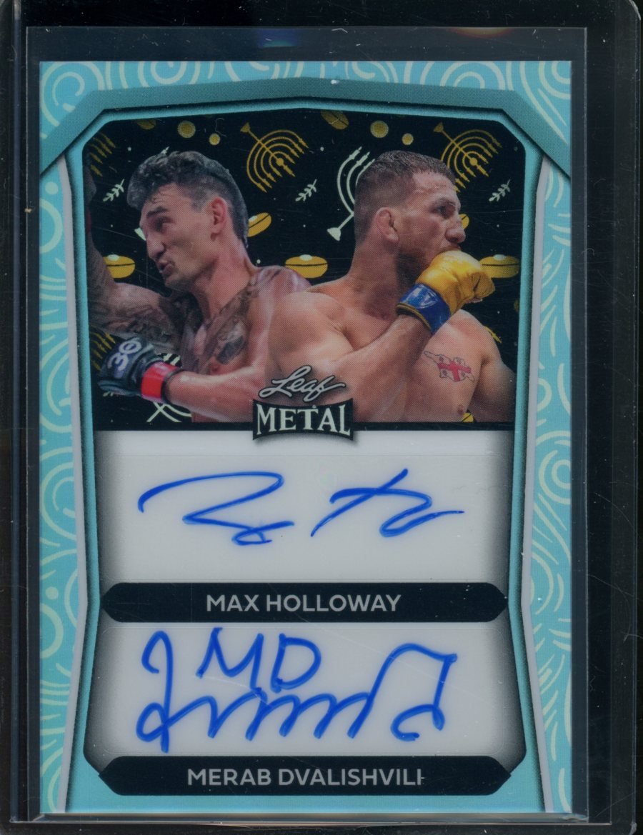 2024 Leaf Metal Holiday Max Holloway/Merab Dvalishvili Dual Auto 1/1 - Trading Card Market