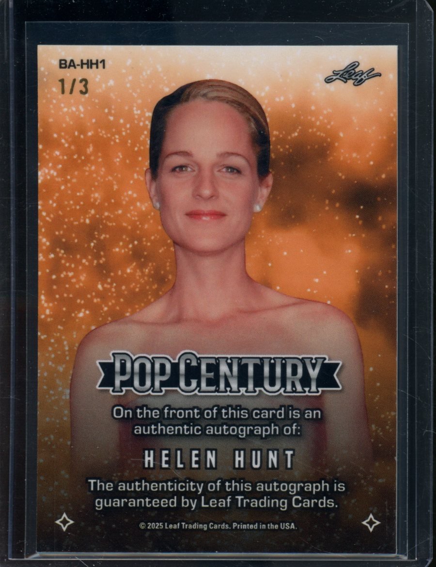 2025 Leaf Pop Century Helen Hunt Auto Red Cracked Ice /3 - Trading Card Market