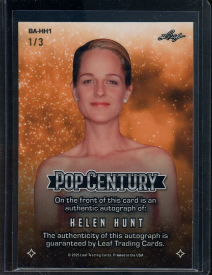 2025 Leaf Pop Century Helen Hunt Auto Red Cracked Ice /3 - Trading Card Market