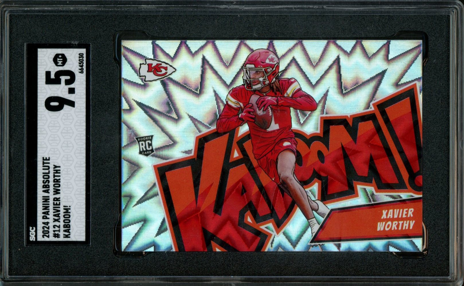 2024 Panini Absolute Xavier Worthy Kaboom SSP Rookie SGC 9.5 Chiefs - Trading Card Market