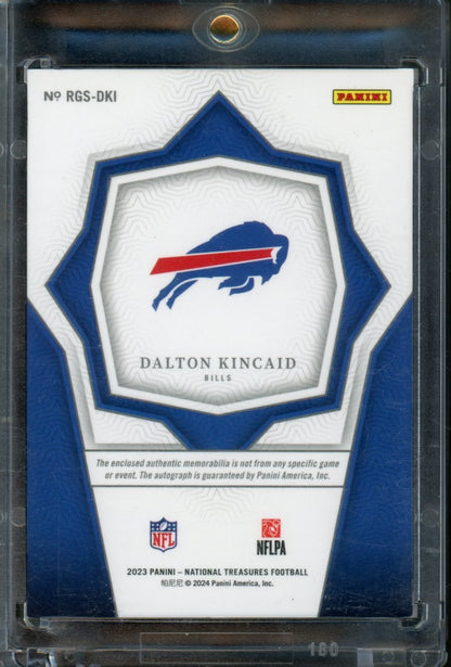 2022 Panini National Treasures Dalton Kincaid Rookie Gloves Signatures Patch Auto /10 Bills - Trading Card Market