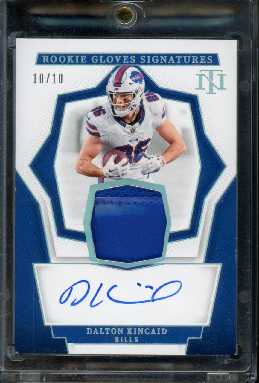 2022 Panini National Treasures Dalton Kincaid Rookie Gloves Signatures Patch Auto /10 Bills - Trading Card Market