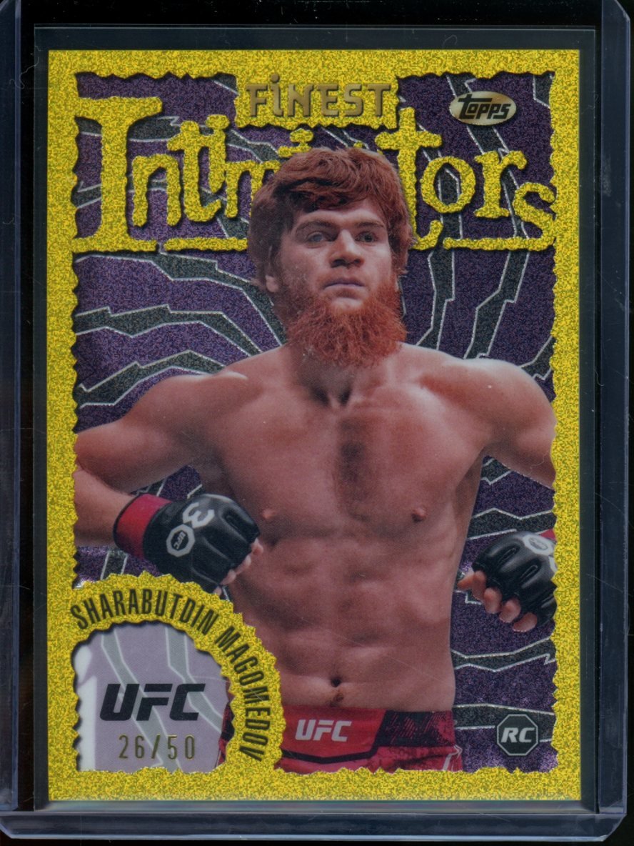 2024 Topps Finest Sharabutdin Magomedov Finest Intimidators Rookie Gold /50 - Trading Card Market