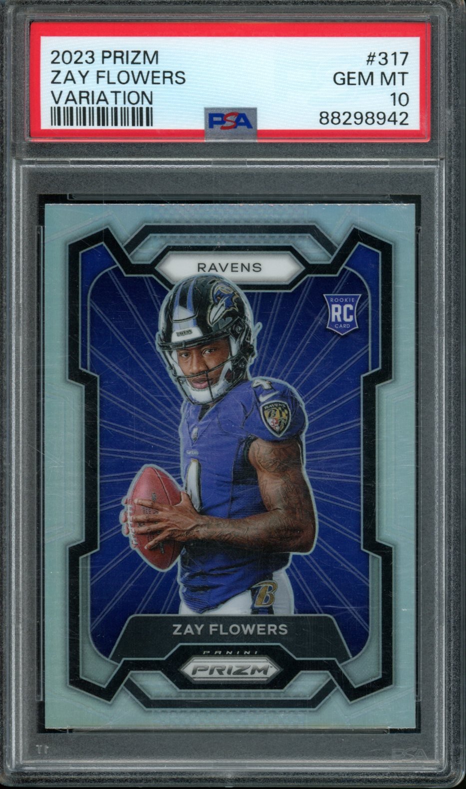 2023 Panini Prizm Zay Flowers Rookie Variation PSA 10 Ravens - Trading Card Market