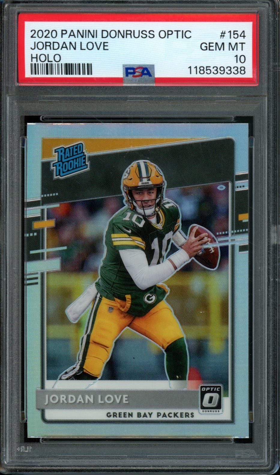 2020 Panini Donruss Optic Jordan Love Rated Rookie Holo PSA 10 Packers - Trading Card Market