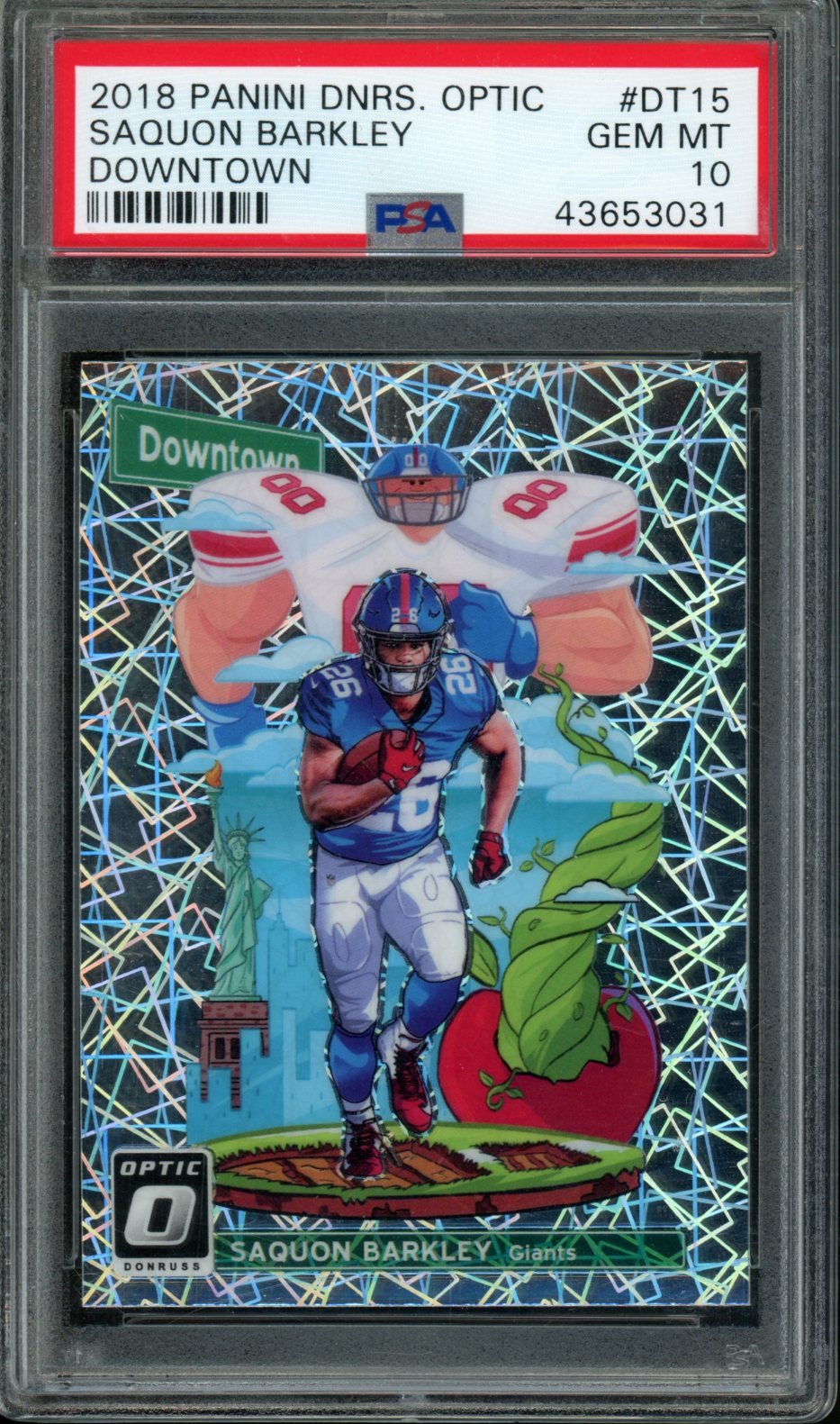 2018 Panini Donruss Optic Saquon Barkley Downtown Rookie SSP PSA 10 Giants - Trading Card Market