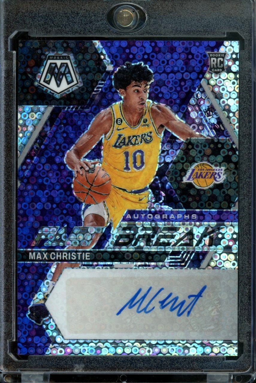 2022 Panini Mosaic Max Christie Rookie Auto Fast Break Lakers - Trading Card Market