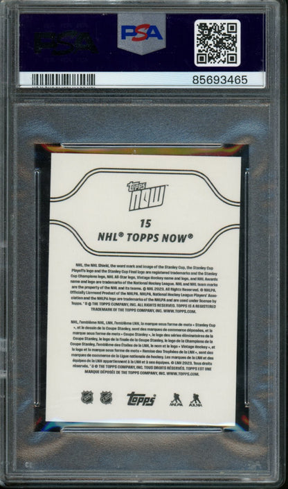 2023 Topps Now Connor Bedard Opening Goal In Home Debut Rookie Sticker PSA 10 Blackhawks - Trading Card Market
