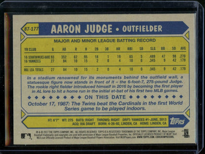 2017 Topps Update Aaron Judge 30th Anniversary Rookie Yankees - Trading Card Market