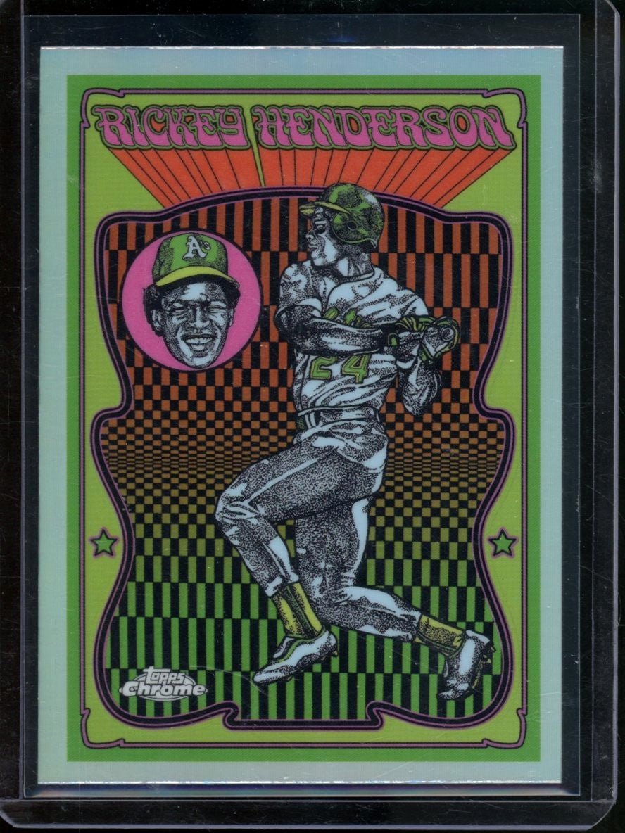 2025 Topps Chrome Rickey Henderson Ultra Violet All - Stars SSP Athletics - Trading Card Market