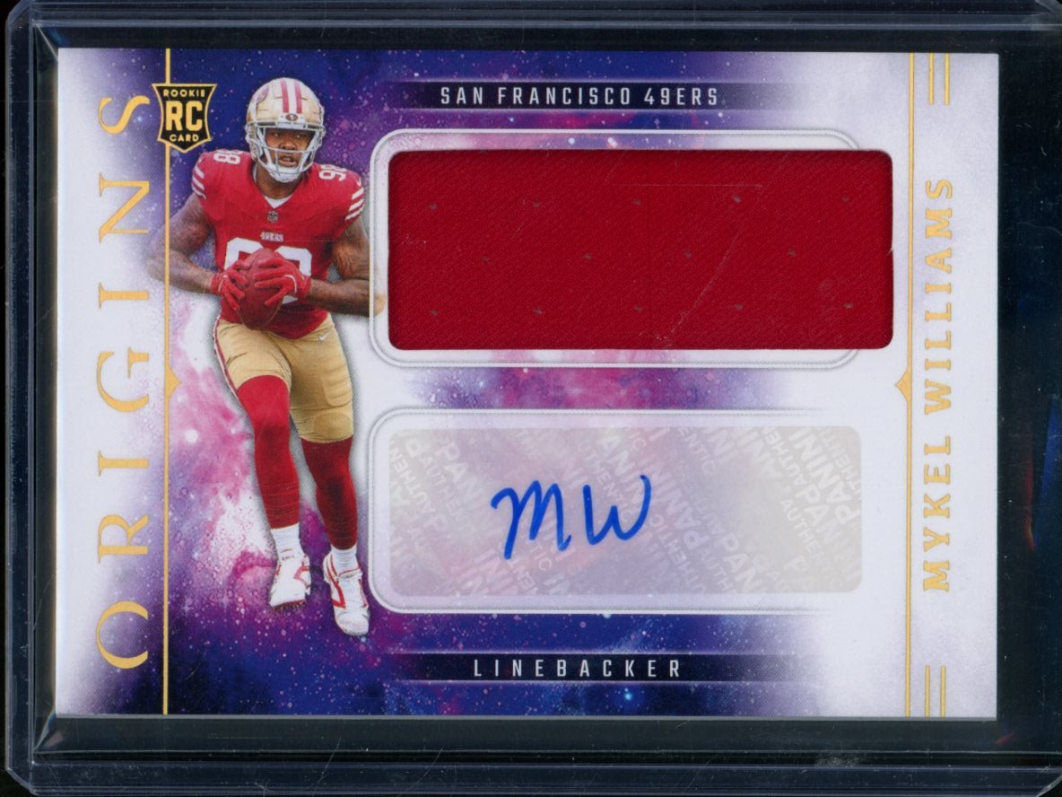 2025 Panini Origins Mykel Williams Rookie Patch Auto 49ers - Trading Card Market