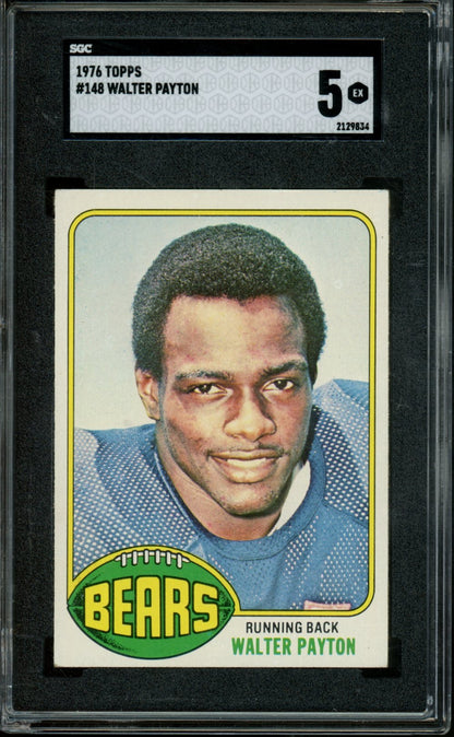 1976 Topps Walter Payton Rookie 148 SGC 5 Bears - Trading Card Market