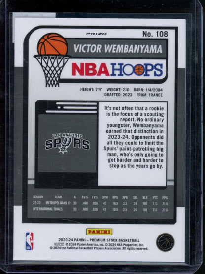 2023 Panini Hoops Victor Wembanyama Rookie Ice Spurs - Trading Card Market