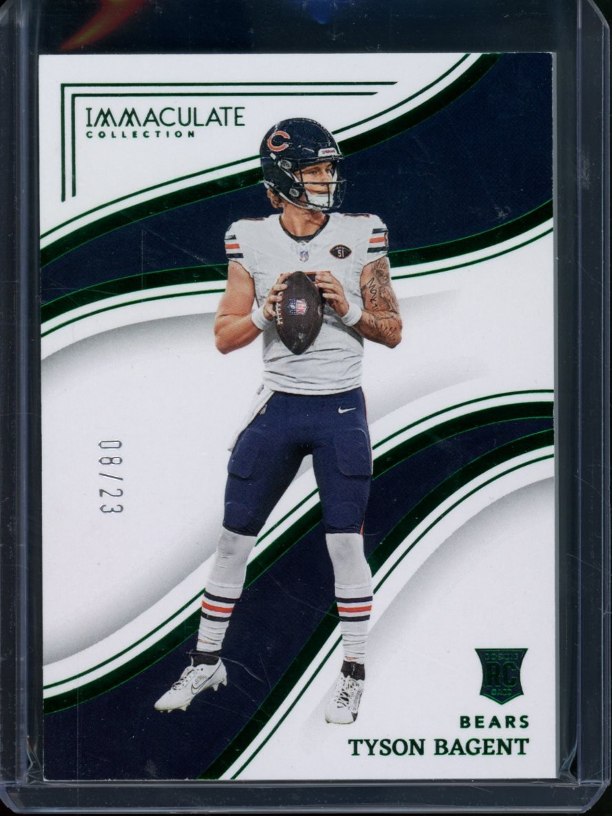 2023 Panini Immaculate Tyson Bagent Rookie Green /23 Bears - Trading Card Market