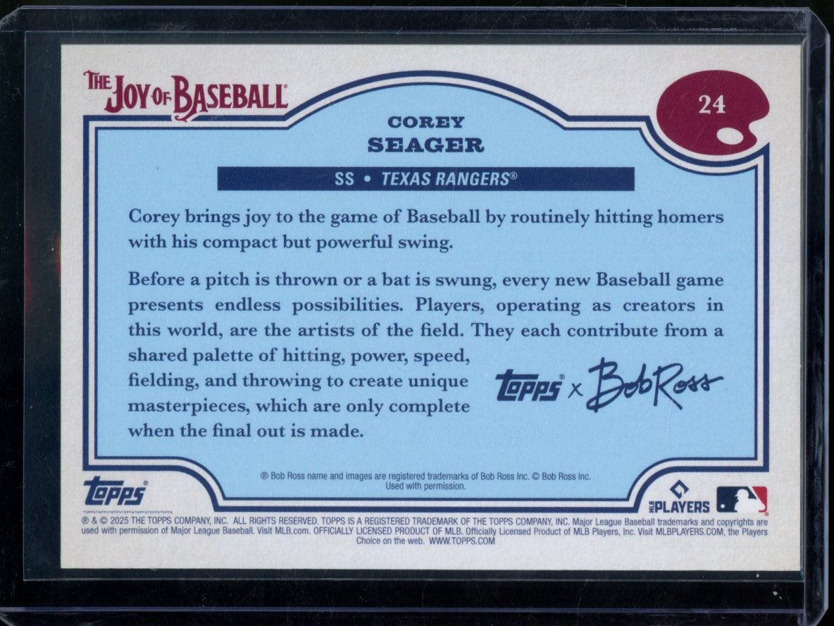 2025 Topps The Joy Of Baseball Corey Seager Paint Splatter /99 Rangers - Trading Card Market