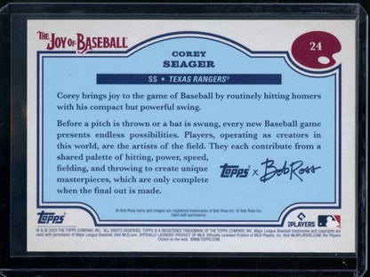 2025 Topps The Joy Of Baseball Corey Seager Paint Splatter /99 Rangers - Trading Card Market