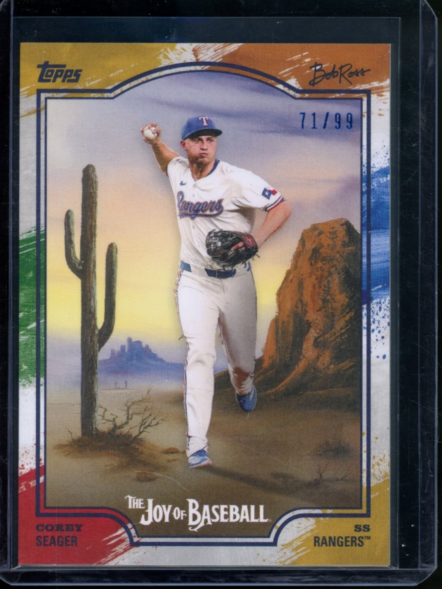 2025 Topps The Joy Of Baseball Corey Seager Paint Splatter /99 Rangers - Trading Card Market