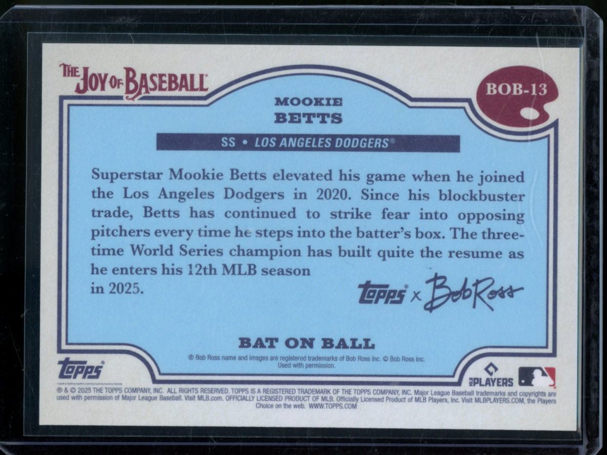 2025 Topps The Joy Of Baseball Mookie Betts Bat On Ball /75 Dodgers - Trading Card Market