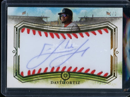 2025 Panini Boys Of Summer David Ortiz Fabric Of The Game Baseball Auto /2 Red Sox - Trading Card Market