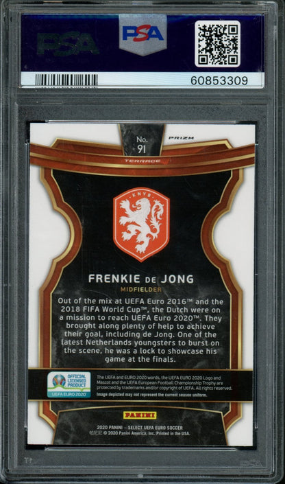 2020 Panini Select Euro Frenkie De Jong Rookie Silver PSA 10 Netherlands - Trading Card Market