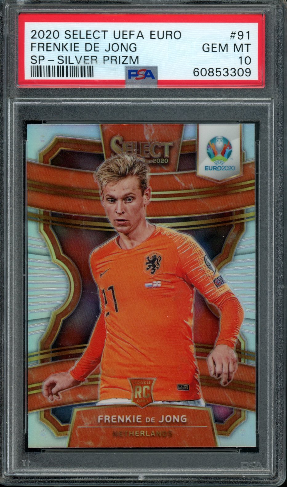 2020 Panini Select Euro Frenkie De Jong Rookie Silver PSA 10 Netherlands - Trading Card Market