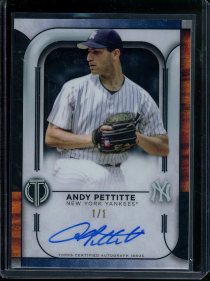 2022 Topps Tribute Andy Pettitte Auto 1/1 Yankees - Trading Card Market
